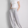 Pantalones de chándal tipo harén con alto contenido de algodón