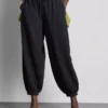 Pantalones de chándal tipo harén con alto contenido de algodón