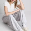 Pantalones de chándal tipo harén con alto contenido de algodón