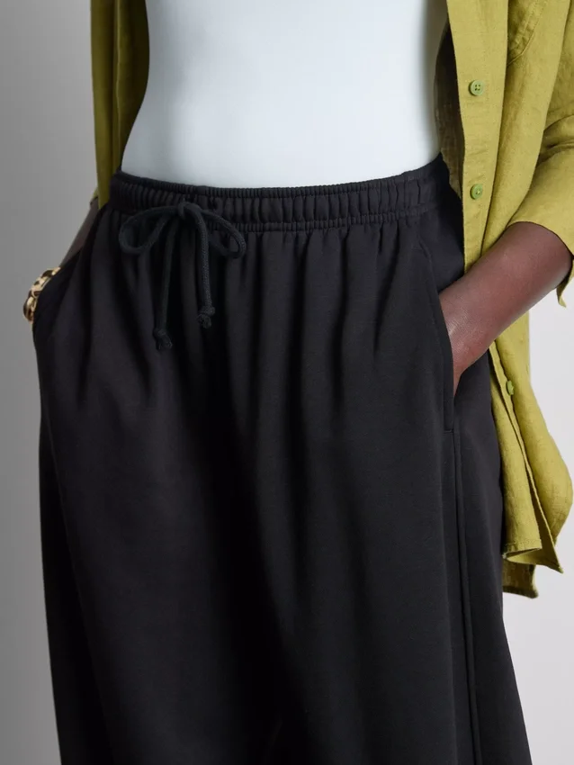Pantalones de chándal tipo harén con alto contenido de algodón