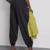 Pantalones de chándal tipo harén con alto contenido de algodón