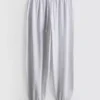 Pantalones de chándal tipo harén con alto contenido de algodón