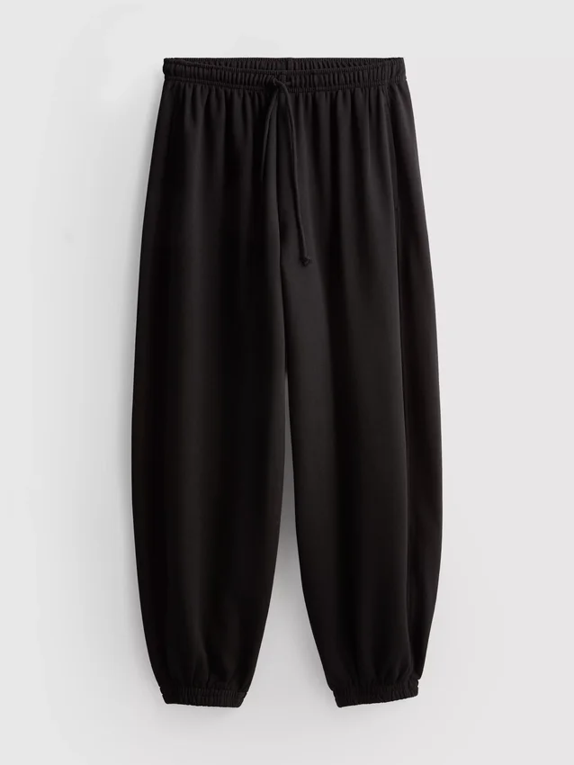 Pantalones de chándal tipo harén con alto contenido de algodón