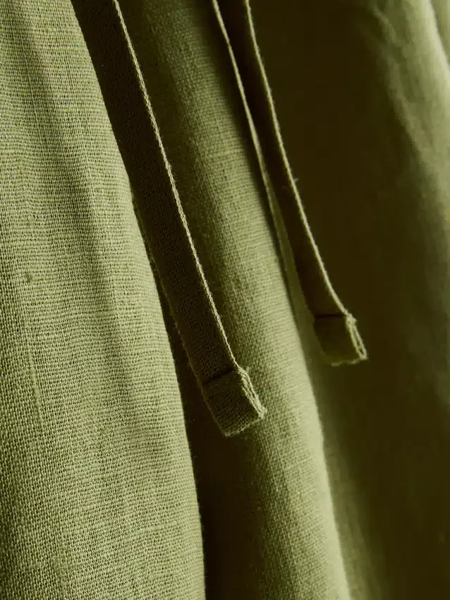 Pantalones de lino de pierna ancha de The Edit