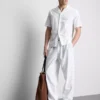Pantalones de mezcla de lino
