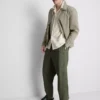 Pantalones de mezcla de lino