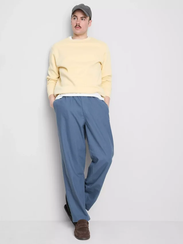 Pantalones de mezcla de lino