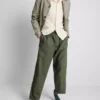 Pantalones de mezcla de lino