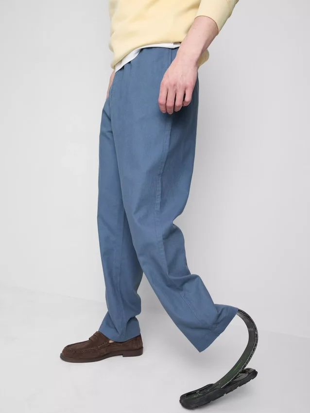 Pantalones de mezcla de lino