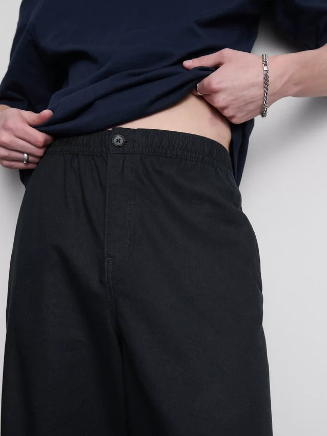 Pantalones de mezcla de lino