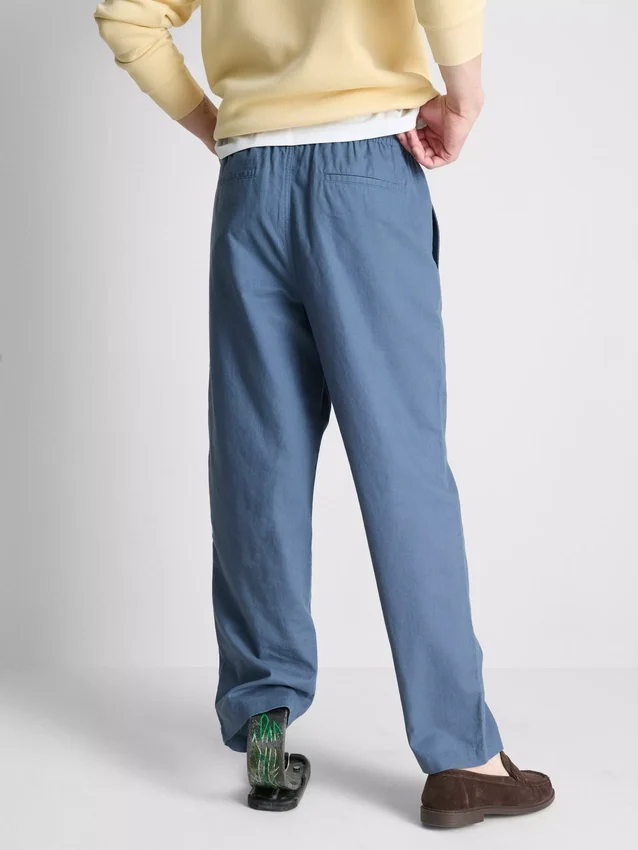 Pantalones de mezcla de lino