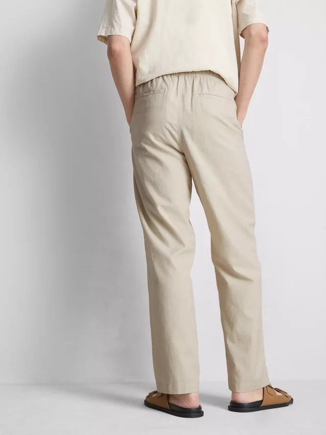 Pantalones de mezcla de lino