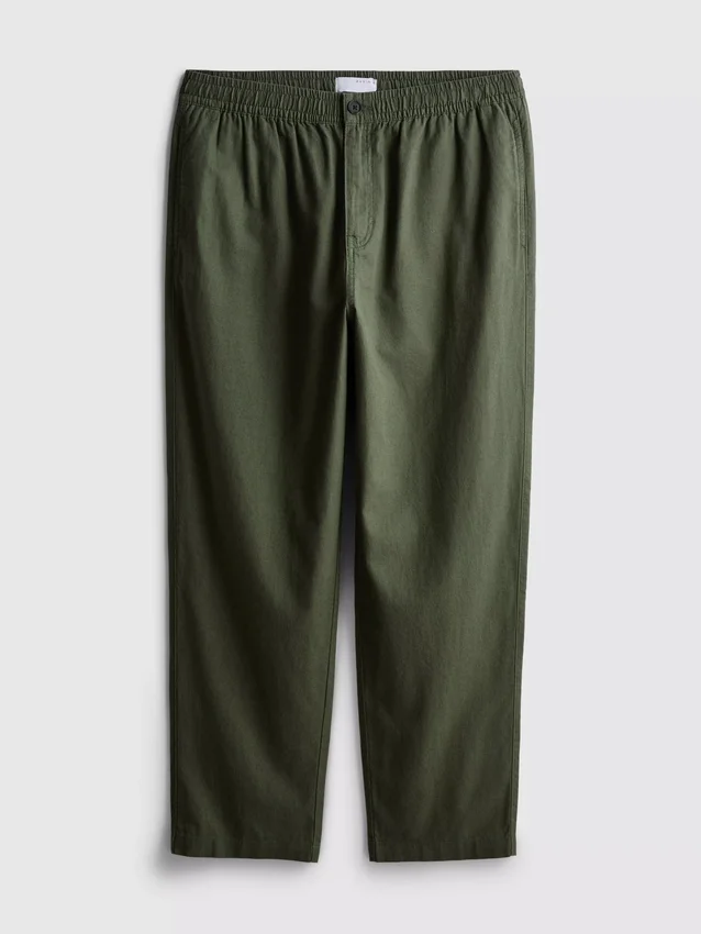 Pantalones de mezcla de lino