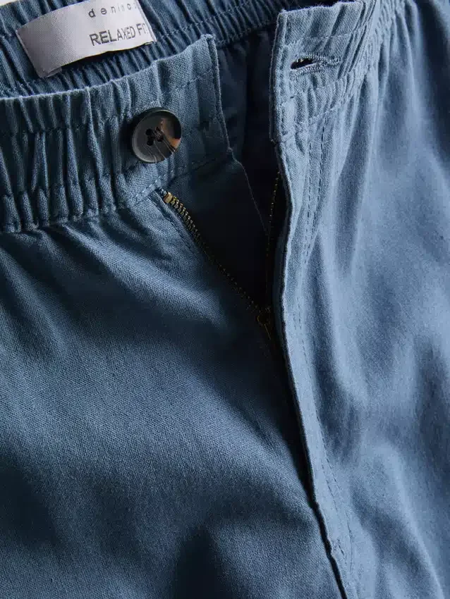 Pantalones de mezcla de lino