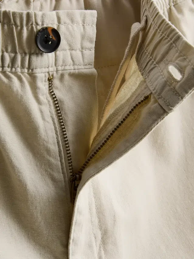 Pantalones de mezcla de lino