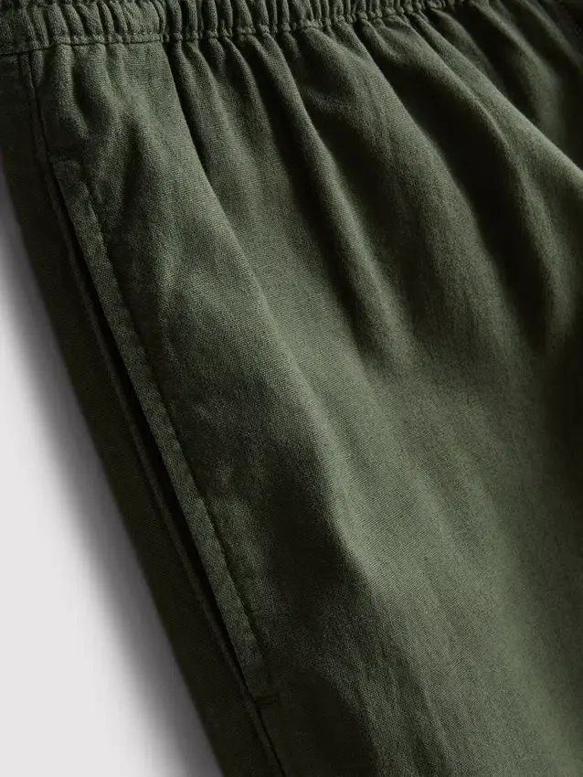 Pantalones de mezcla de lino