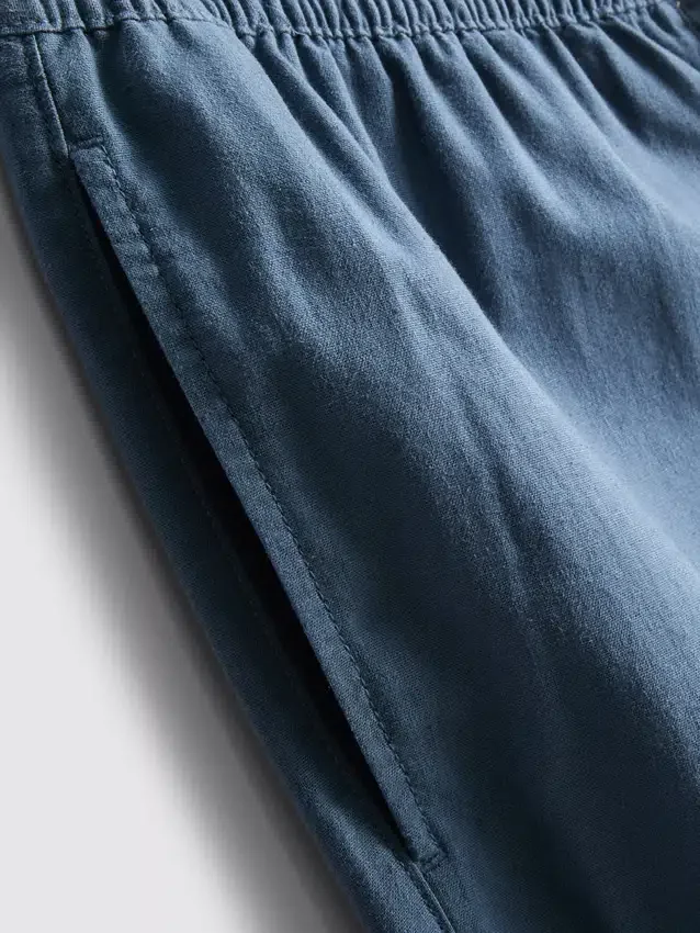 Pantalones de mezcla de lino