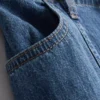 Pantalones de mezclilla de corte ancho con alto contenido de algodón de Paula Echevarría