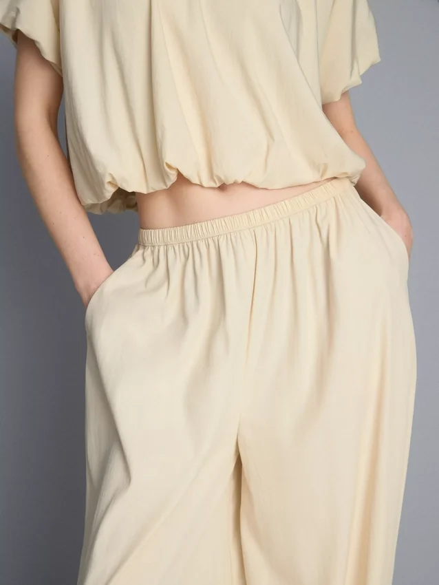 Pantalones de paracaídas de cintura alta