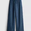 Pantalones de pierna ancha arrugados de Paula Echevarría