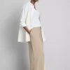 Pantalones de pierna ancha con cintura elástica