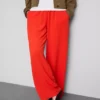 Pantalones de pierna ancha con cintura elástica