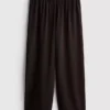 Pantalones de pierna ancha con cintura elástica