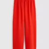 Pantalones de pierna ancha con cintura elástica