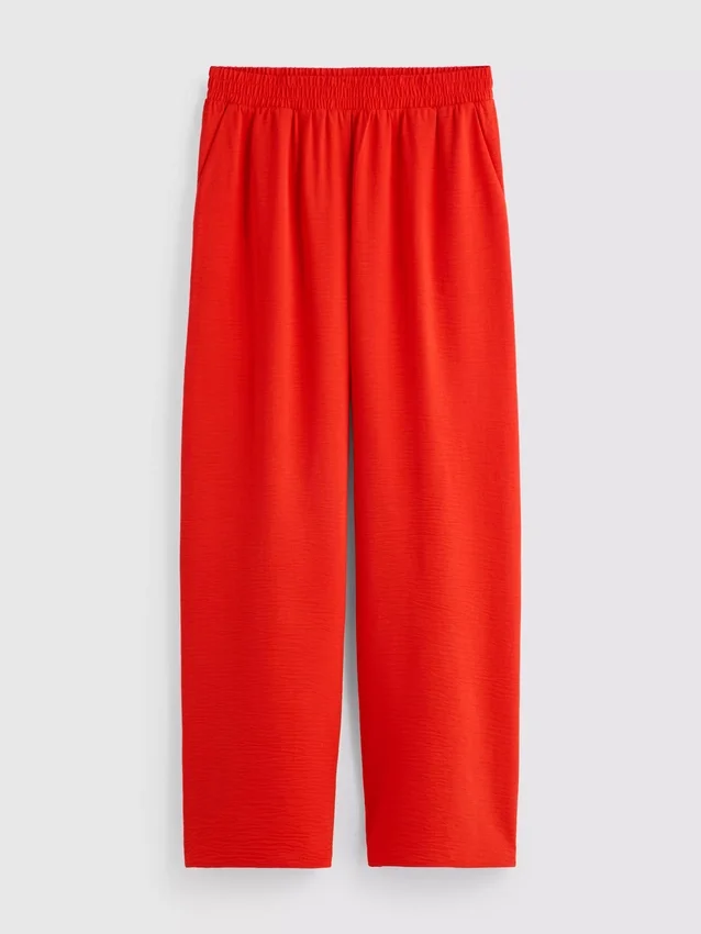 Pantalones de pierna ancha con cintura elástica