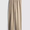 Pantalones de pierna ancha con cintura elástica
