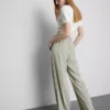 Pantalones de pierna ancha con rayas laterales