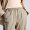 Pantalones de pierna ancha con textura