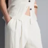Pantalones de pierna ancha con textura
