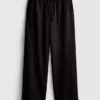 Pantalones de pierna ancha con textura