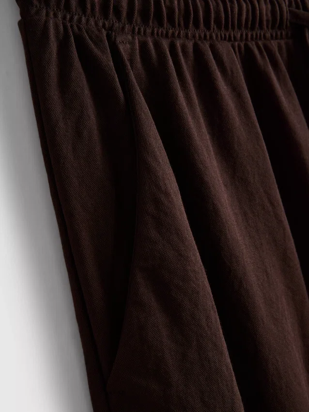 Pantalones de pierna ancha con textura