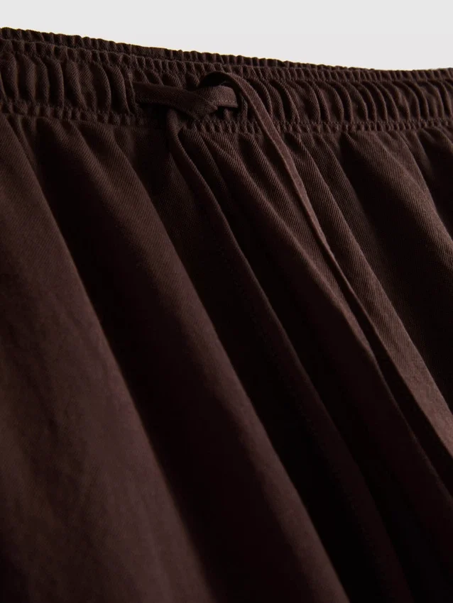 Pantalones de pierna ancha con textura