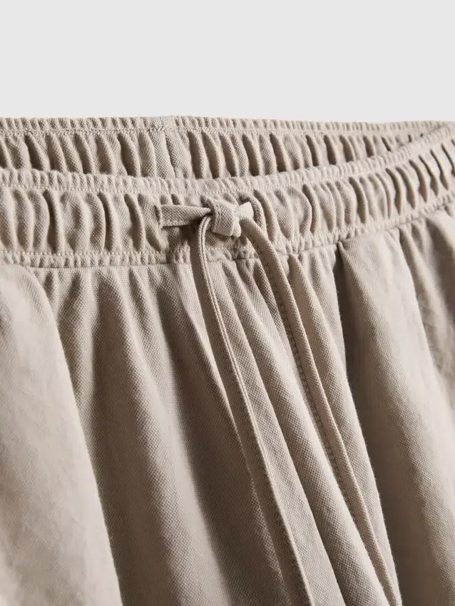 Pantalones de pierna ancha con textura