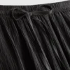 Pantalones de pierna ancha con textura arrugada