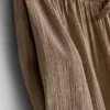 Pantalones de pierna ancha con textura arrugada