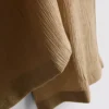 Pantalones de pierna ancha con textura arrugada