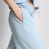 Pantalones de pierna ancha de mezcla de algodón