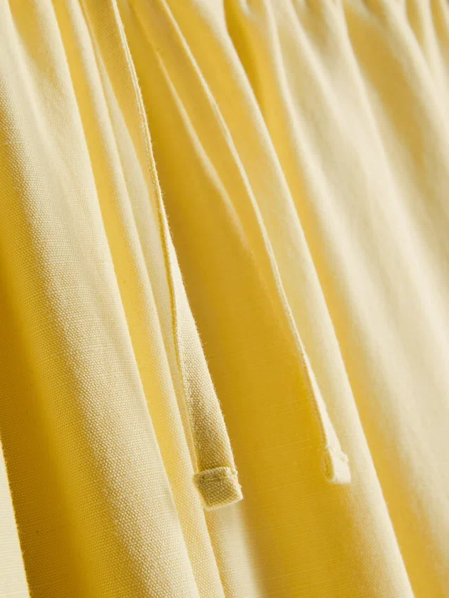 Pantalones de pierna ancha de mezcla de algodón