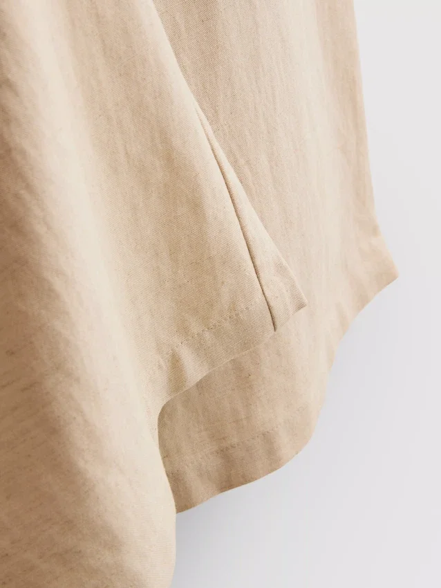 Pantalones de pierna ancha de mezcla de algodón