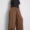 Pantalones de pierna ancha de satén «The Edit»