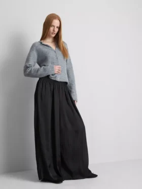 Pantalones de pierna ancha de satén «The Edit»