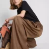 Pantalones de pierna ancha de satén «The Edit»