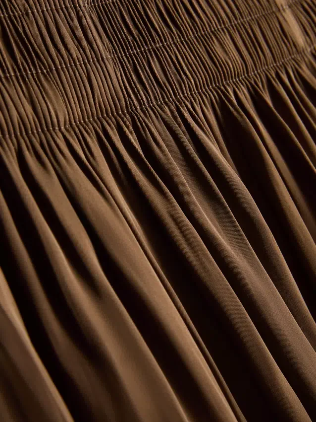 Pantalones de pierna ancha de satén «The Edit»