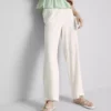Pantalones de pierna recta arrugados