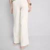 Pantalones de pierna recta arrugados