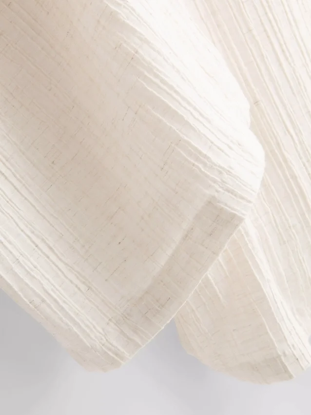 Pantalones de pierna recta arrugados